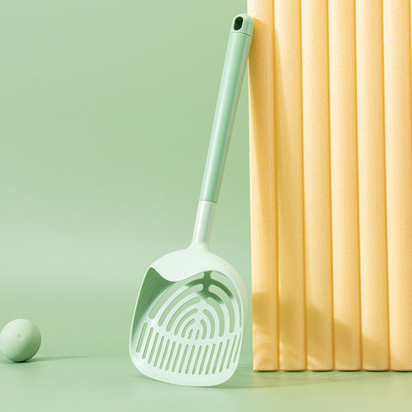 Long Handled Cat Litter Scooper - Green 40x15CM