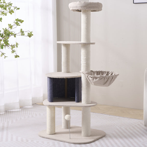 120CM 5-Levels Plush Cat Tree