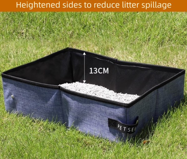 Portable Cat Litter Box 47x36x13CM