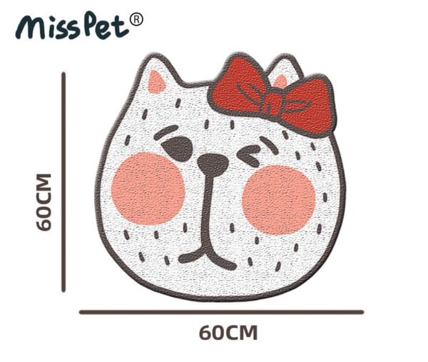 MISSPET Cat Litter Mat - Miss Wink 60x60CM