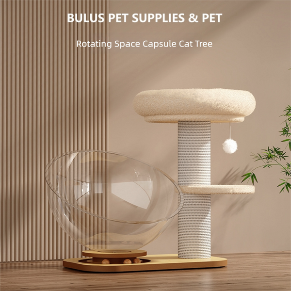 51CM Small Cat Tower with Space Capsule