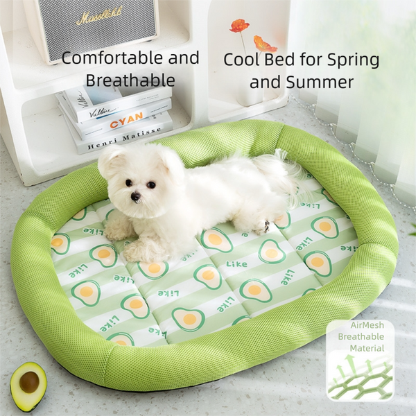 Waterproof Pet Bed with Side, Oxford Durable Dog Bed for Small Medium Dog 65x50CM