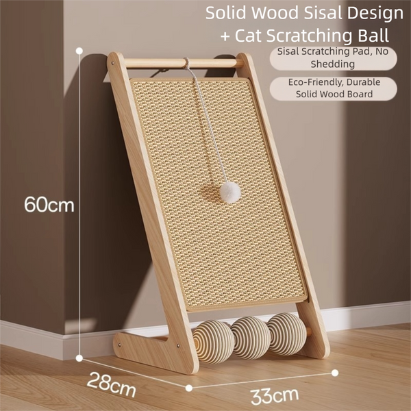 Cat Scratcher L Shape ，Sisal Cat scratching Ramp 28x33x60cm