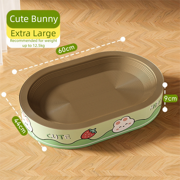 Oval Cats Scratching Board XXL 60x44x9cm