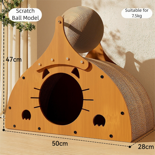 Cat Scratching House With Sisal Ball 50x28x47cm