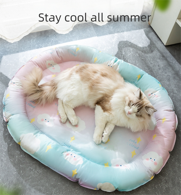 Pet Oval Ice Bed 63x81CM