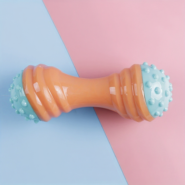 Dog Chew Toys Durable Squeaky Dog Toys Dumbbell Shape 18x7x7CM
